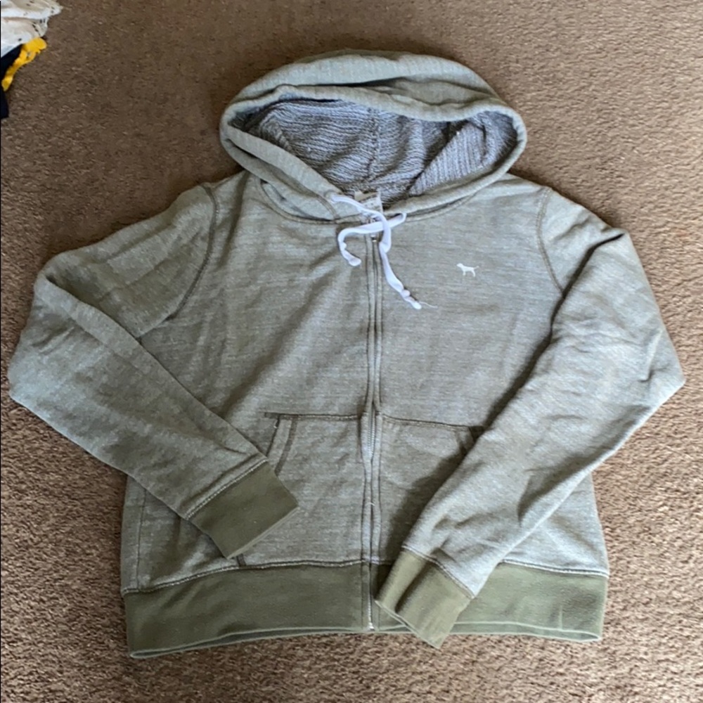 Victoria’s  Secret PINK- Heather Green Hoodie